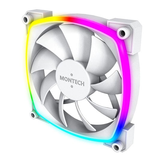 Montech AX120 PWM White 120mm ARGB Triple 120mm PWM Fan Pack : image 3