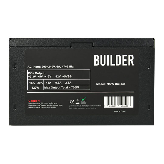 CiT Builder 700W Black Wired PFC Power Supply : image 4