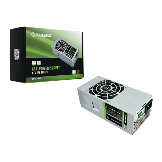 GameMax GT-300W 300W Silver Wired 80 Plus Bronze TFX Power Supply - White Box