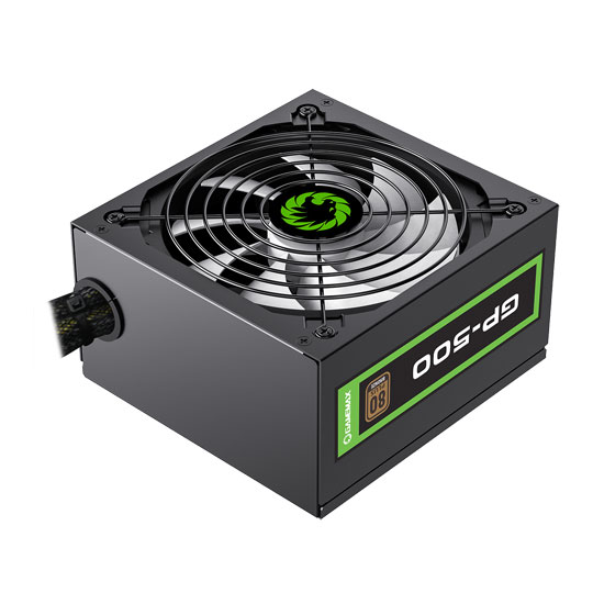 GameMax GP-500 500W Black Wired 80 Plus Bronze ATX Power Supply : image 2