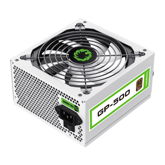 GameMax GP-500 500W White Wired 80 Plus Bronze ATX Power Supply : image 3
