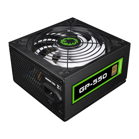 GameMax GP-550 550W Black Wired 80 Plus Bronze Power Supply - White Box : image 2