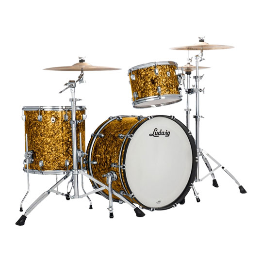 (Open Box) Ludwig NeuSonic 3-Piece Shell Pack with 22" Bass Drum - Butterscotch Pearl
