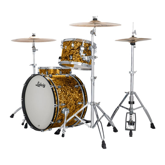 (Open Box) Ludwig NeuSonic 3-Piece Shell Pack with 22" Bass Drum - Butterscotch Pearl