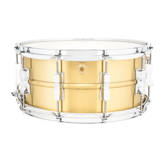 Ludwig Acro Brass Snare Drum 14" x 6.5" Brushed
