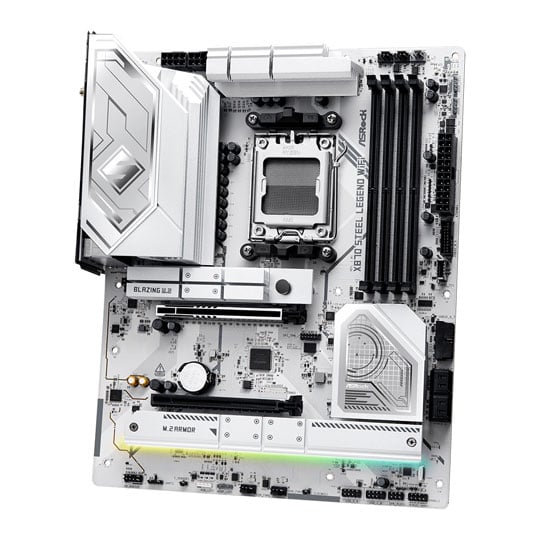 ASRock AMD X870 Steel Legend WiFi AM5 DDR5 PCIe 5.0 ATX Motherboard : image 3