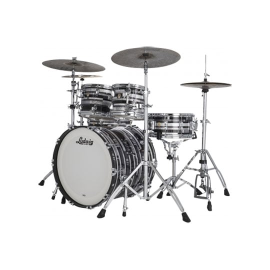 Ludwig Classic Maple Digital Black Sparkle Drum Kit : image 3