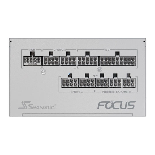 Seasonic FOCUS GX 750 Watt PCIe 5.1 Fully Modular 80+ Gold PSU, White ATX 3.1 : image 3