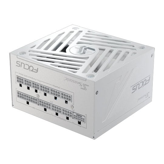 Seasonic FOCUS GX 850 Watt Modular PCIE 5 80+ Gold PSU, ATX3.1 White