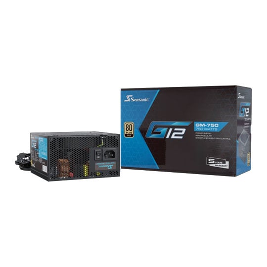 Seasonic G12 GM ATX 750 Watt Semi Modular 80+ Gold PSU/Power Supply