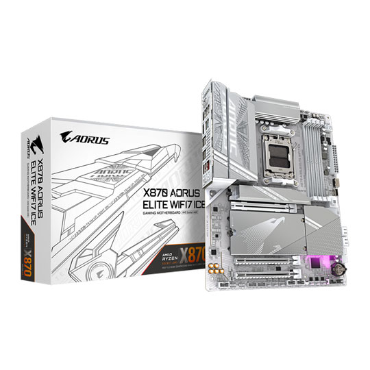 Gigabyte AMD X870 AORUS ELITE WiFi7 ICE ATX Motherboard