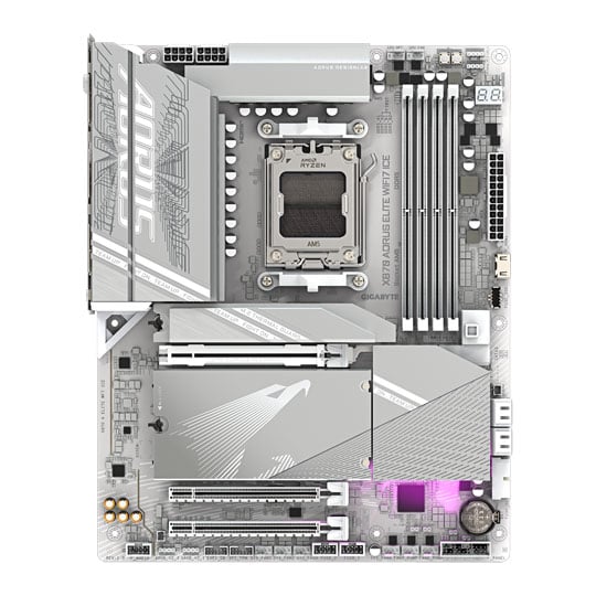 Gigabyte AMD X870 AORUS ELITE WiFi7 ICE ATX Motherboard