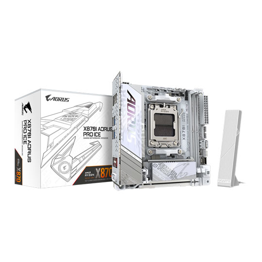 Gigabyte AMD X870I AORUS PRO ICE mITX Motherboard