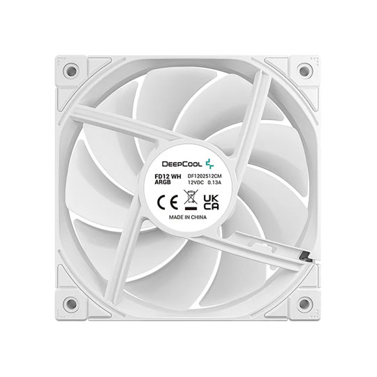 DeepCool 120mm FD12 ARGB PWM Fan Triple Pack - White : image 4