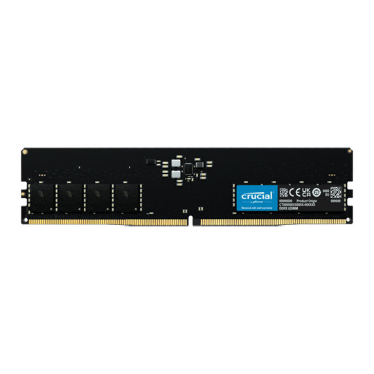 Crucial Black 32GB 5600MHz DDR5 ODECC UDIMM Memory Single