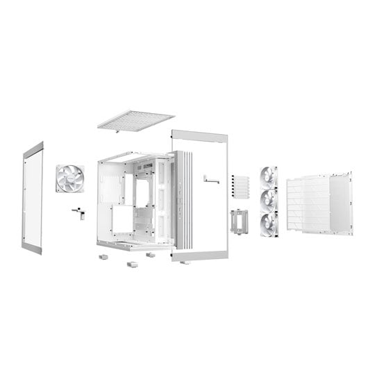 be quiet! Light Base 600 LX Windowed ARGB White PC Gaming Case : image 3
