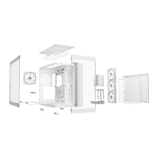 be quiet! Light Base 900 FX Windowed ARGB White PC Gaming Case : image 3