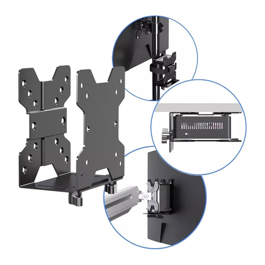 Xclio Thin Client, Mini PC Dual VESA Mount Bracket Holder Monitor & Desk