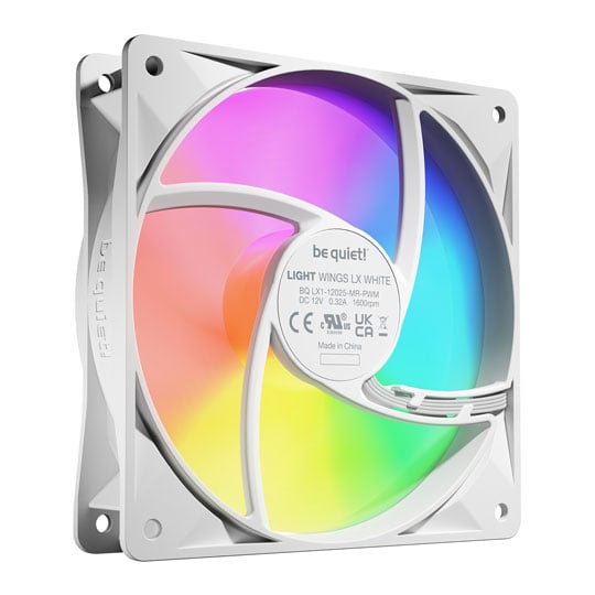be quiet! Light Wings LX 120mm ARGB White PWM Triple Fan Pack : image 4