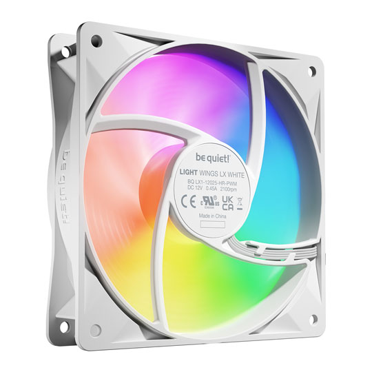 be quiet! Light Wings LX High Speed 120mm ARGB White PWM Triple Fan Pack : image 4