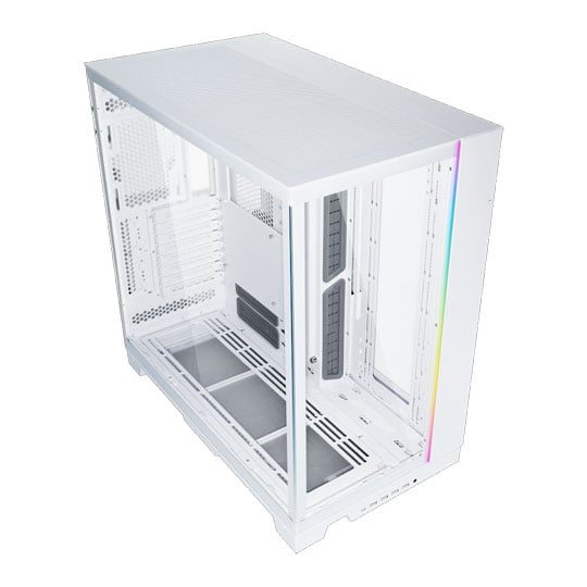 Lian Li O11 Dynamic EVO XL, White Full Tower Tempered Glass Dual Chamber PC Gaming Case