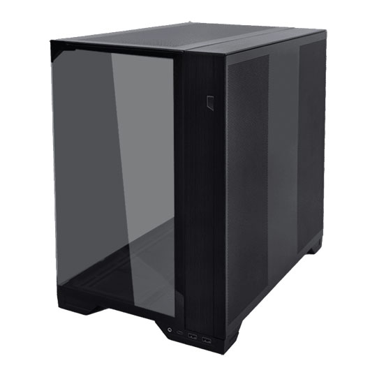 Lian Li O11 Vision Compact Black Dual Chamber Mid Tower Triple Tempered Glass PC Gaming Case : image 4