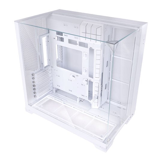 Lian Li O11 Vision Compact White Dual Chamber Mid Tower Tempered Glass PC Gaming Case