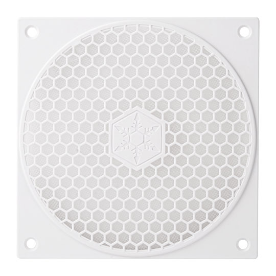 SilverStone 120mm Honeycomb Fan Grille Dust Filter White : image 2