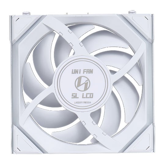 Lian Li UNI FAN SL Wireless Reverse Blade LCD 120mm ARGB PWM Fan White : image 3