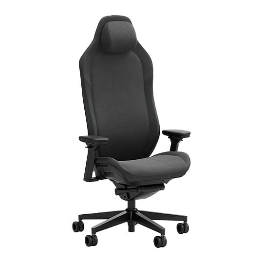 Open Box Fractal Refine Adjustable Gaming Chair Fabric Dark
