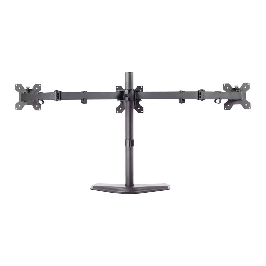 Xclio Triple Monitor Stand for upto 27 Inch Monitors with Height/Tilt/Rotate/Swivel/Pivot