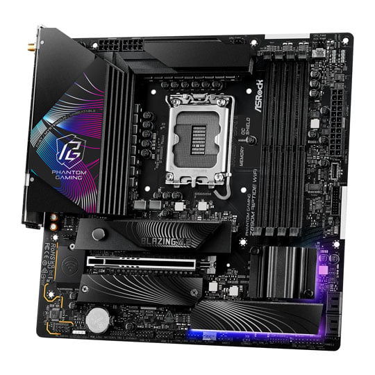 ASRock Z890M RIPTIDE WiFi DDR5 PCIe 5.0 mATX Motherboard : image 3
