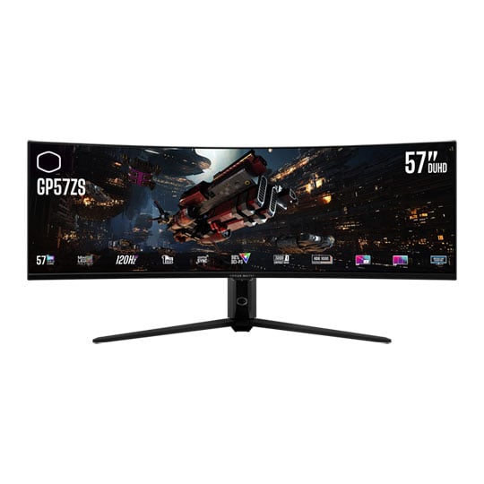 Cooler Master GP57ZS 57" DUHD 120Hz Mini LED DUHD Curved Monitor with Speakers