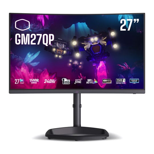 Cooler Master 27" QHD 240Hz Adaptive Sync Curved Gaming Monitor