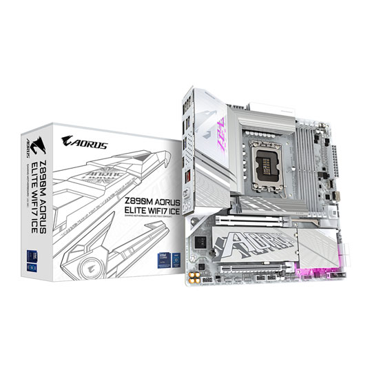 Gigabyte Z890M AORUS ELITE WIFI7 ICE DDR5 PCIe 5.0 mATX Motherboard