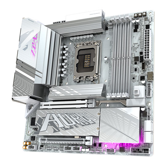 Gigabyte Z890M AORUS ELITE WIFI7 ICE DDR5 PCIe 5.0 mATX Motherboard : image 3