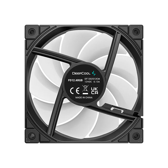 DeepCool 120mm FD12 ARGB PWM Fan - Black : image 4