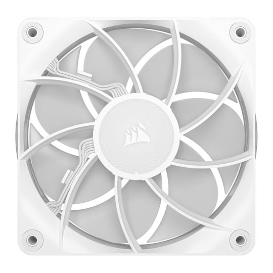 CORSAIR iCUE LINK RX120 MAX RGB 120mm PWM-Dikke-Fan – Hoge Statische Druk – Magnetic Dome-Lager – Enkele Ventilator – Wit