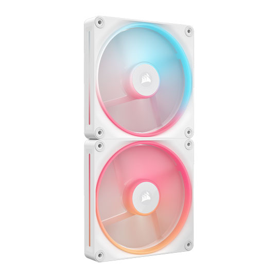 CORSAIR iCUE LINK LX140-R RGB 140mm PWM Reverse Fans Starter Kit - White : image 3