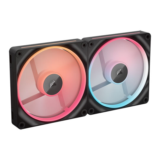 CORSAIR iCUE LINK LX140-R RGB 140mm PWM Reverse Fans Starter Kit - Black : image 4