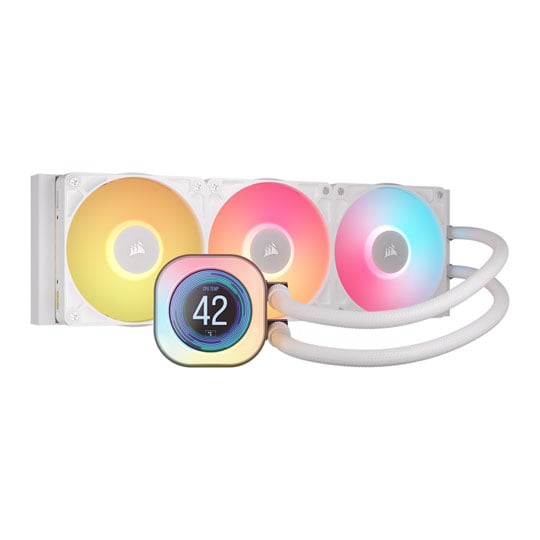 Corsair iCUE LINK TITAN 360 RX LCD 360mm Intel/AMD White CPU Liquid Cooler
