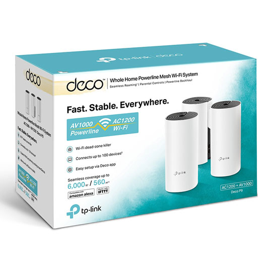 Open Box TP-LINK Deco P9 Hybrid Mesh Wi-Fi Triple Kit : image 2