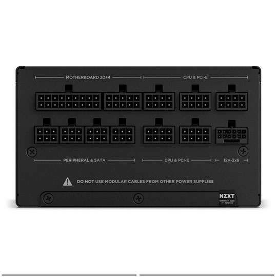 NZXT C Series 1000W Black 80+ Gold PCIE 5.1 Power Supply/PSU ATX3.1 : image 4