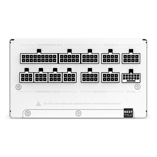 NZXT C Series 1200W White 80+ Gold ATX 3.1 Power Supply/PSU : image 4