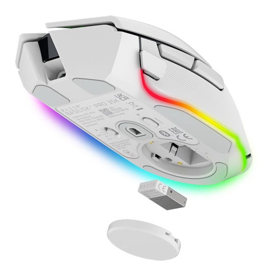 Razer Basilisk V3 Pro 35K Optical RGB Wired / Wireless Gaming Mouse White : image 3