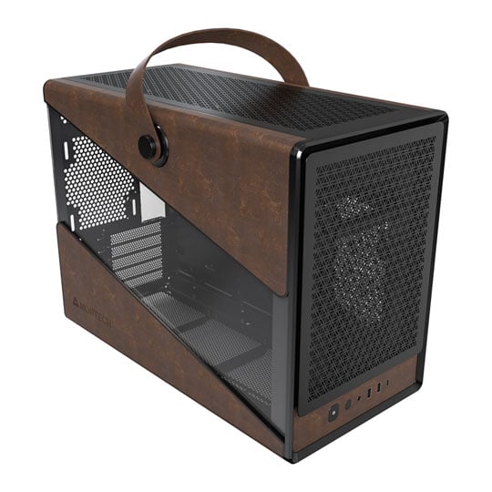 Montech Heritage Black Tempered Glass/Leather microATX Case