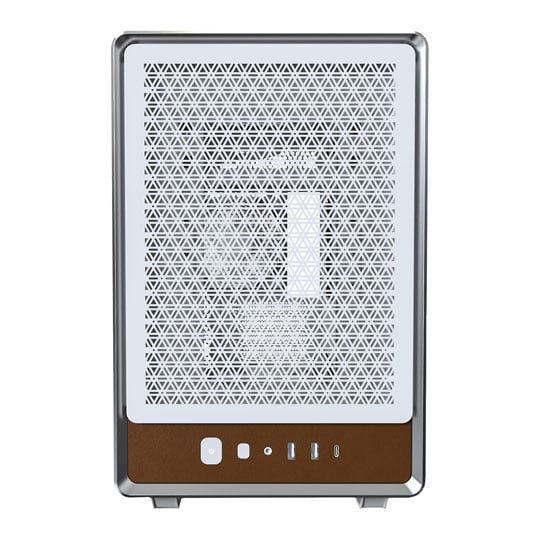 Montech Heritage Pro White Tempered Glass/Leather MicroATX Case : image 3
