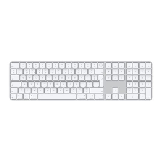 Apple Magic Keyboard USB-C with Touch ID and Numeric Keypad for Mac Models with Apple Silicon White