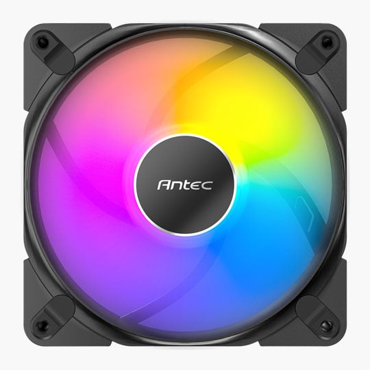 Antec Tranquil ARGB 120mm PWM Case Fan Black 3PK with ARGB/PWM Hub