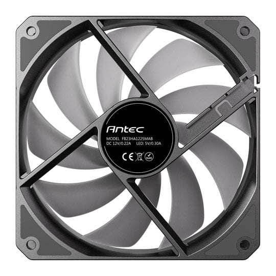Antec P12R Reverse ARGB 120mm PWM Case Fan Black : image 4